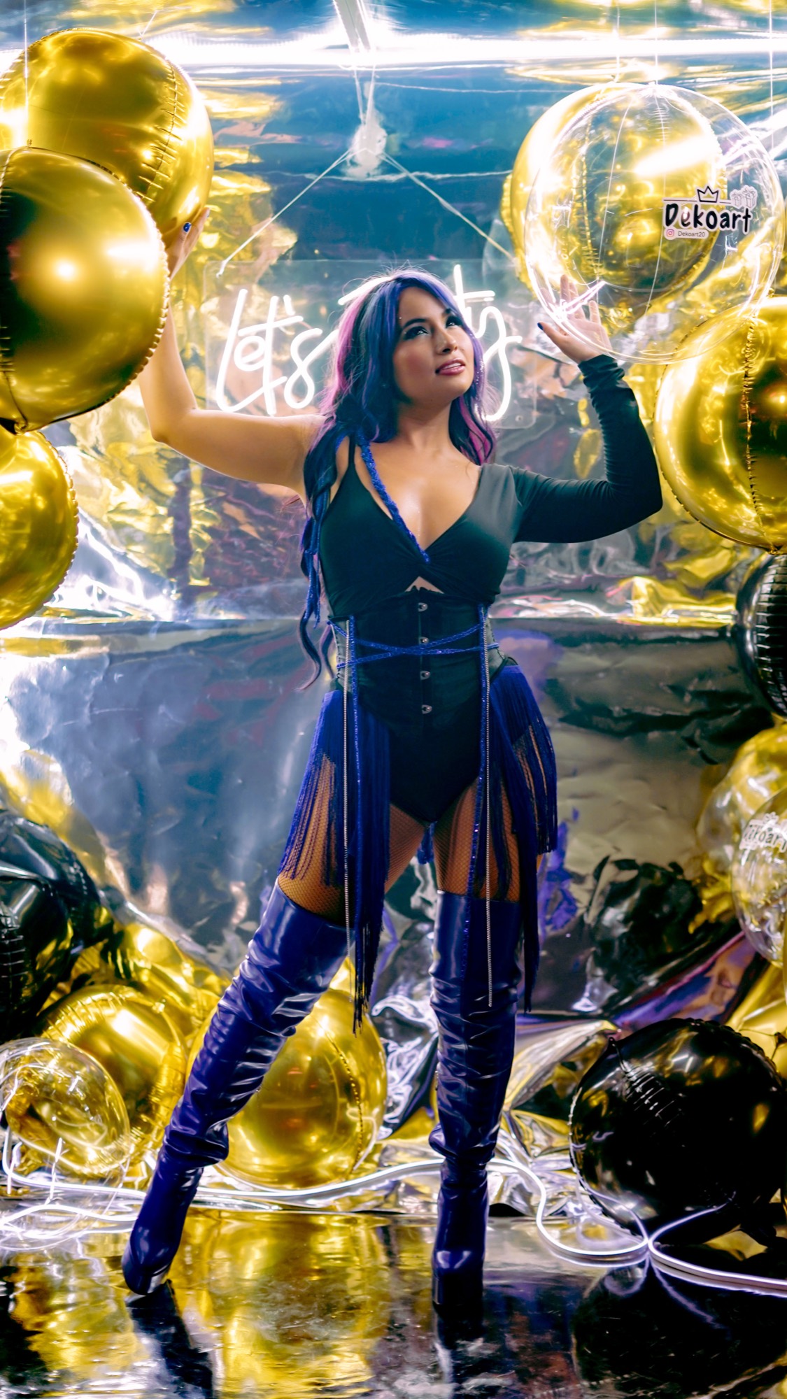 Meli Rox en una fiesta de 15 en Medellín