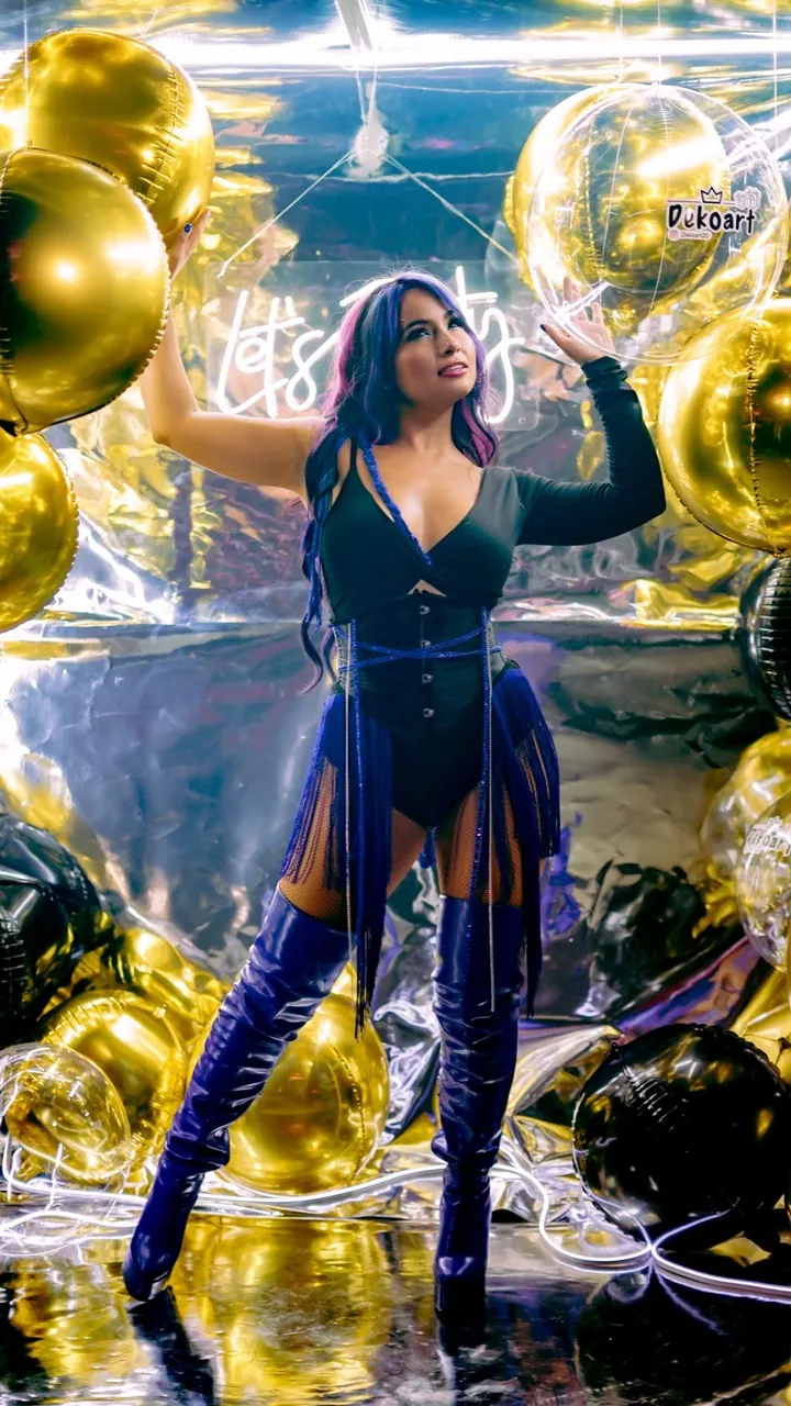 Meli Rox en una fiesta de 15 en Medellín